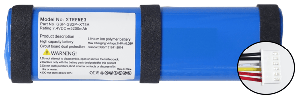 Akku JBL XTREME 3 -kaiuttimelle GSP-2S2P-XT3A 5200 mAh 7,4V