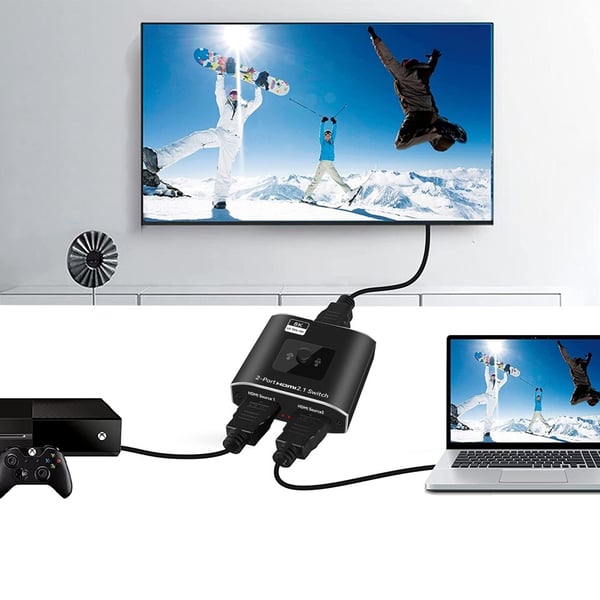 HDMI-SWITCH 2.0 2x1 SPLITTER 1x2 4K60Hz SPLIT