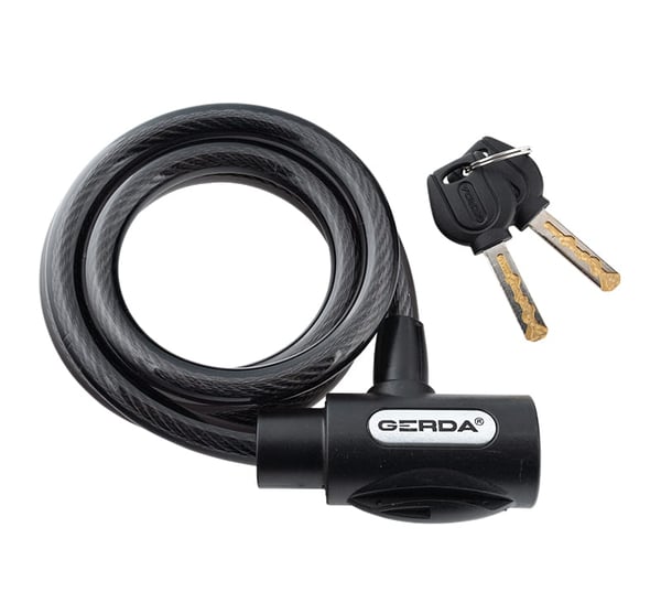 POLKUPYÖRÄN LUKKO, MUSTA, PYÖREÄ BODY FLEX 1200/8V - MP BL 33648