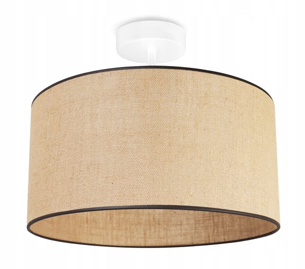 LOFTSLAMPE I JUTE SKÆRM 40 cm