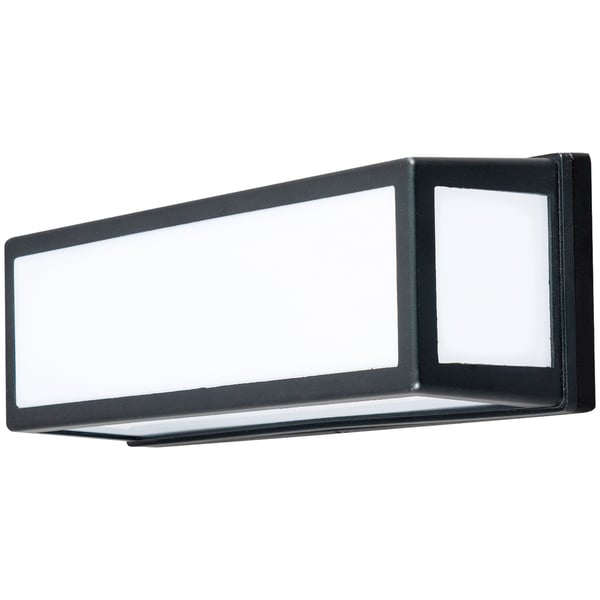 Trädgårdslampa väggarmatur E27 rektangulär rörelsesensor DOMLO LUMILED