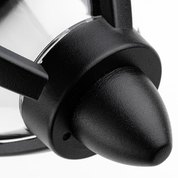 Vägg trädgårdslampa utomhus vägglampa fasadbelysning E27 LED lykta svart ARETOS LUMILED