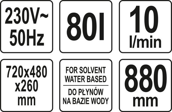 TYÖPAJAPESUAINE 80L - YT-55808
