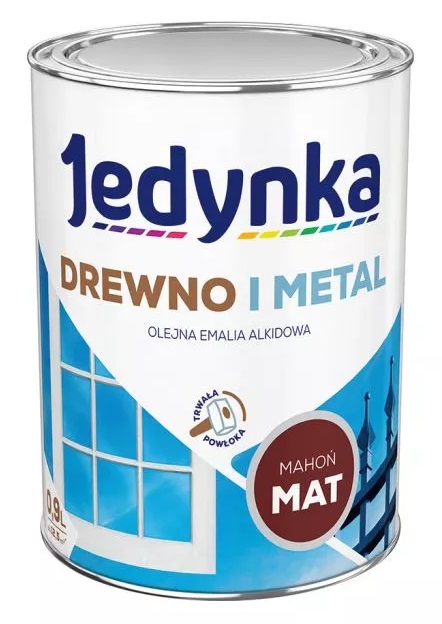 ALKYD EMALJE TIL TRÆ OG METAL MAHOGNI 0,9L - 5EMAL.MAH0,9