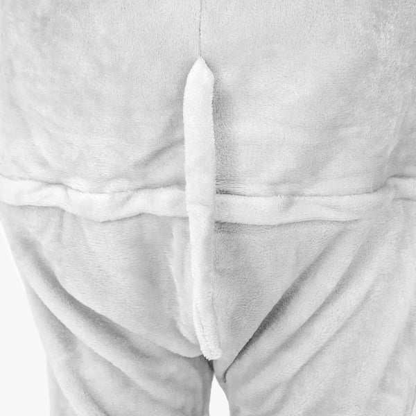 Herre elefantpyjamas sjov voksen kigurumi onesie varm XL Onesie kostume grå elefant - M