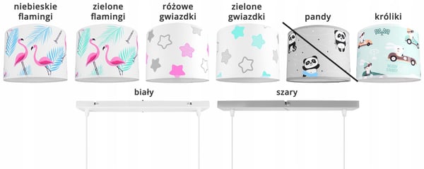BØRNES HÆNGENDE LOFTSLAMPE LYKRONE LAMPESKÆRM