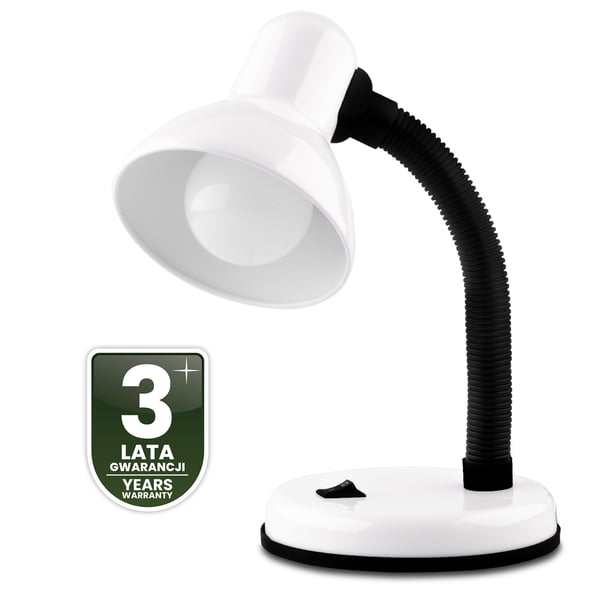 Säädettävä SARA pöytälamppu E27 valkoinen LUMILED