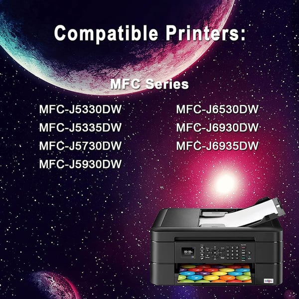 Musteet Brother 3219XL 3217XL MFC-J5330DW MFC-J5335DW -tulostimelle (5 kpl)