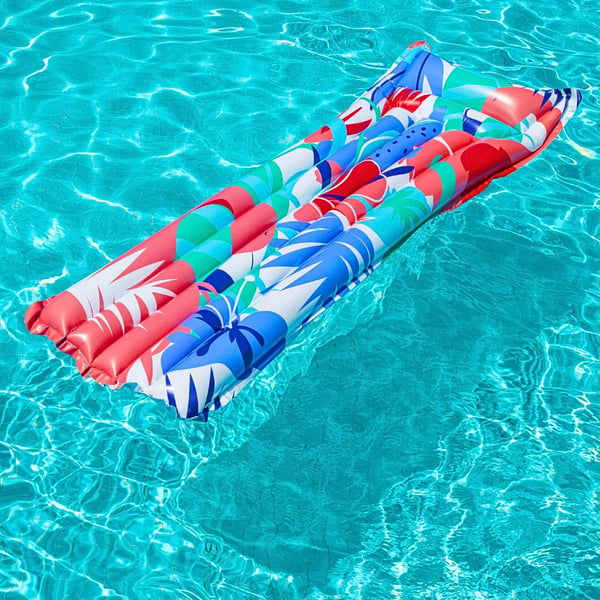 Bestway uppblåsbar vattensolstol för simning 183x69 cm strand sommar