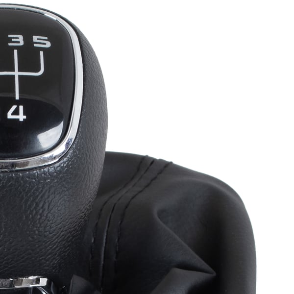 Skoda Octavia II 07-14 gearknop sort ABS med støvebælg og ramme 5 gear