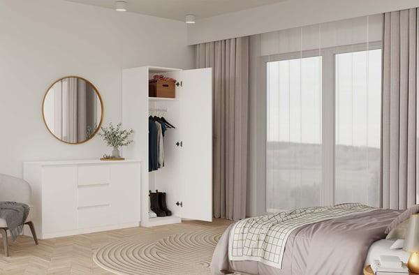 Malwa SD-50 hvid garderobe