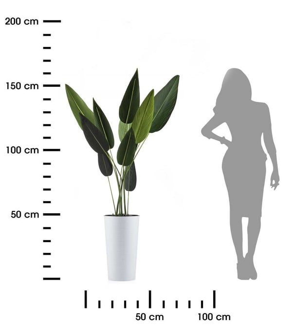 Urbanika Riflo blomkruke hvid h46 cm