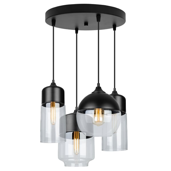 HÆNGENDE LOFTSLAMPE, GLASPLAFON, LED-LAMPE
