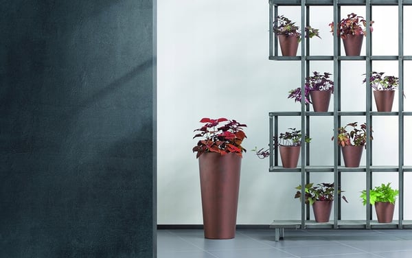 Corten Tubus DTUS250C hög blomkruka med insats