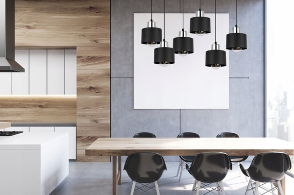 MODERNI KATTOVALAISIN MUSTA LED-VALAISIN