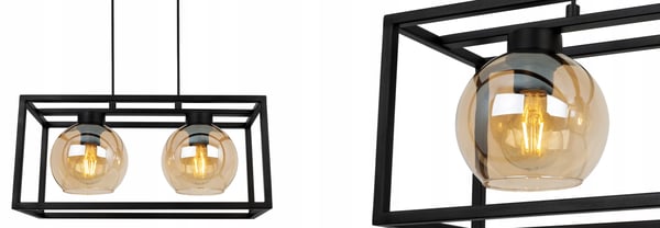 HÄNGANDE LAMPBUR ELEGANT GLASKULA HONUNG