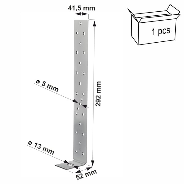 Ankarkontakt AH29050/2 ankkurikosketus 290x50x40x2mm