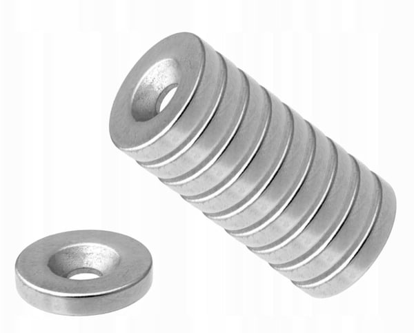 Falon-Tech 10x neodym cylindrisk magnet 14x2 mm rund stærk kraftig skive