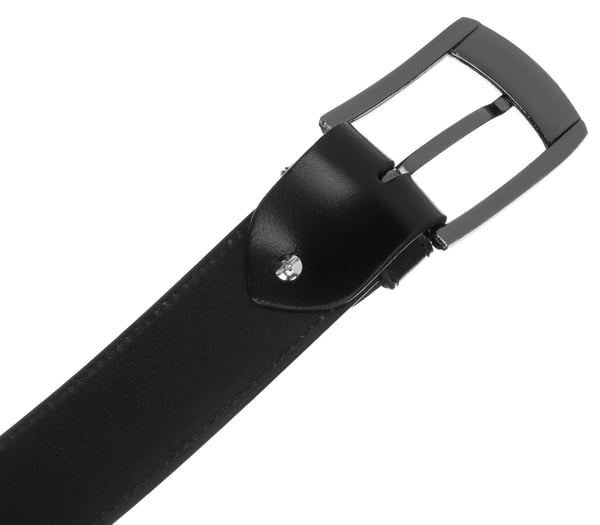 Herre læderbælte PTN PM-24-95-SPL-6929 Sort