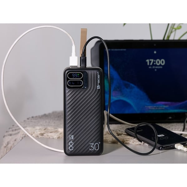 TRACER Powerbank Blaze 30000mAh 65W sort