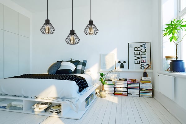 INDUSTRIEL LED-LYKKEHOLDER MED TRÅDLAMPE TIL STUE