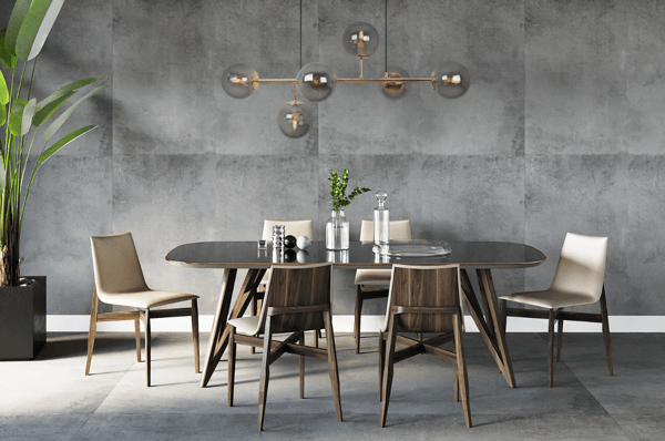 SIENA GULD LOFTLAMPE 6 FLAD GRAFITLAMPE E14 LANGE ARME