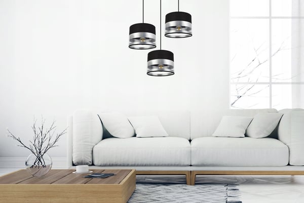 MODERNE LOFTHÆNGELAMPE MED KROM LED-LAMPESKÆRM