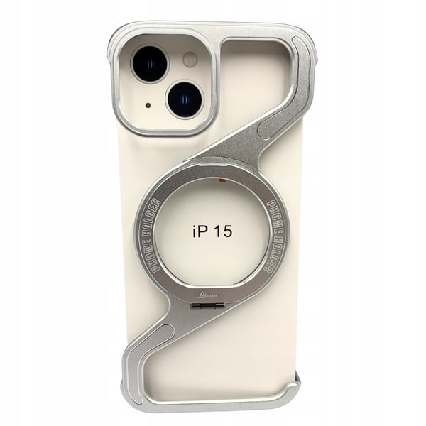 iPhone 15 pansret metalpumpe MagSafe titaniumholder