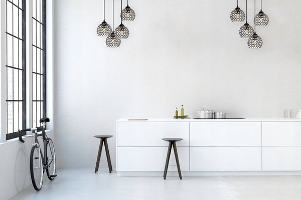 UNIK HÆNGELAMPE, LYKRONE, LOFTSLAMPE, KRYSTAL