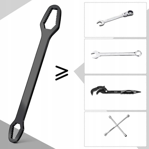 Platt universalringnyckel Torx tum 8-22