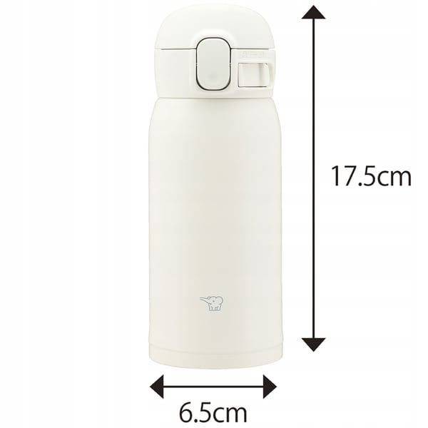 Zojirushi SM-WS36-WM liten termomugg 360 ml vit