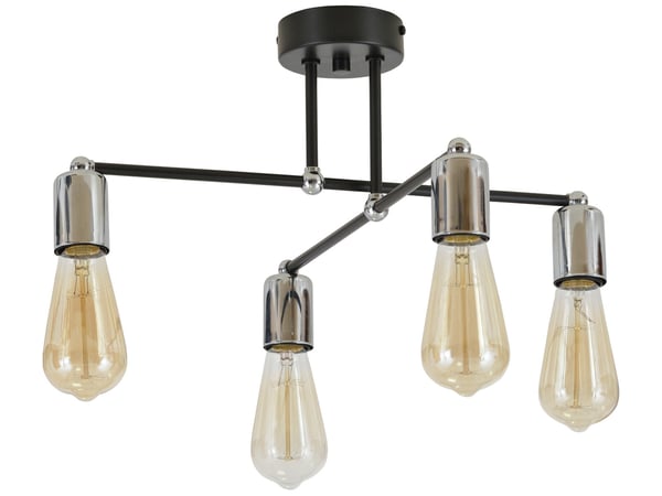 Moderni Loft Edison -riippuvalaisin kuparikromi