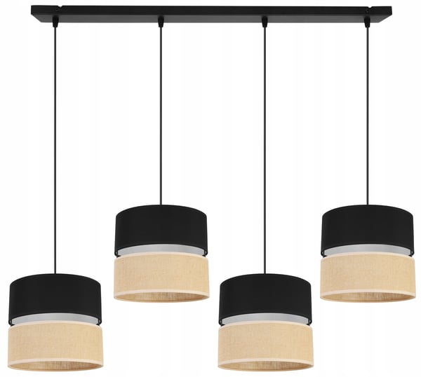 HÆNGELAMPE, LOFTKRONE, LAMPESKÆRM 20CM, SORT