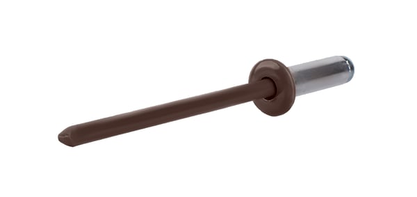 Åbne aluminiumnitter 4,8x12mm RAL 8017