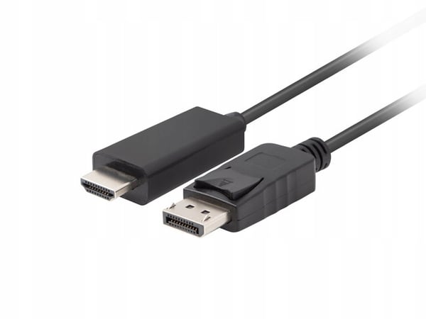 Lanberg DisplayPort (M) V1.1 - HDMI (M) -sovitinkaapeli 1,8 m musta