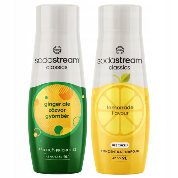 2x siirappia Sodastream Ginger Saturator -inkivääri- ja limonaadimehutiivisteelle