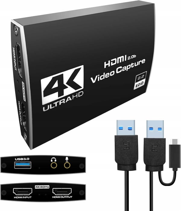 VIDEOOPTAGELSESKORT BILLEDGRABBER HDMI 2.0 USB STREAMING VIDEO 4K