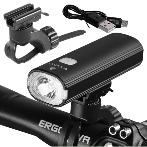 LED-cykellampa fram 4 lägen vidvinkel