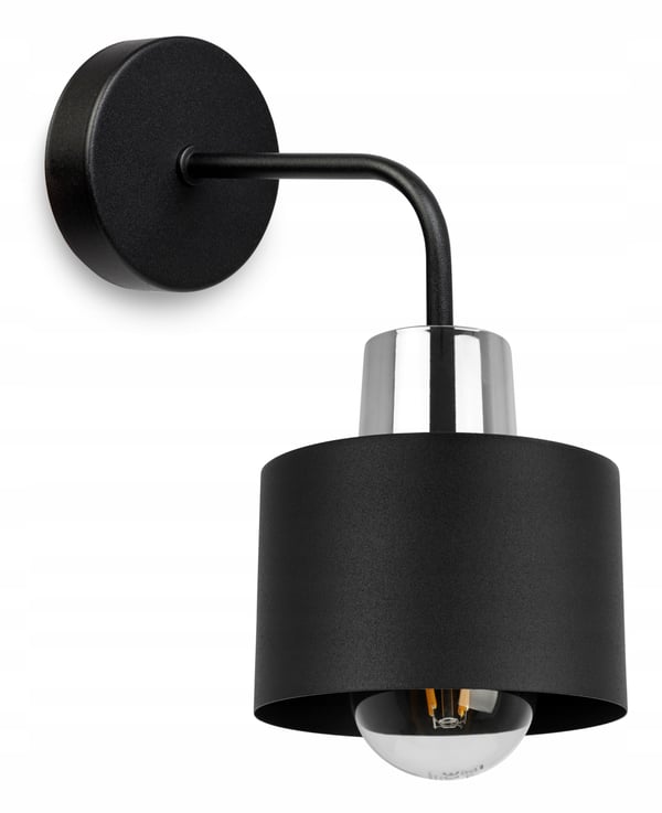 VÄGGLAMPA, FYRKANTIG LAMPA, TAKLAMPA, SVART LED-LAMPA
