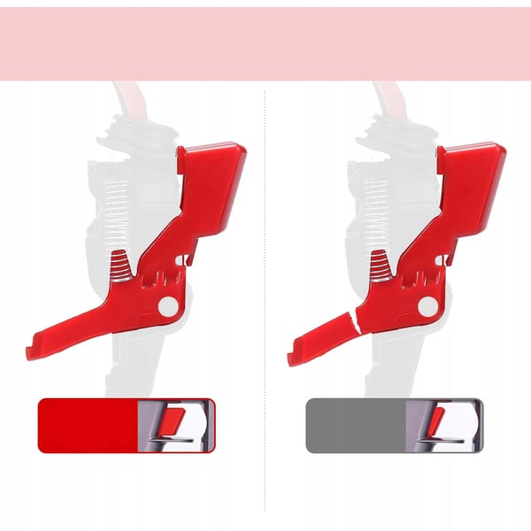RedSwitch Pro DS-V8 Trigger - Trigger Switch til Dyson V8 SV12 | 14 cm | OEM udskiftning | Forstærket design | Til gør-det-selv installation