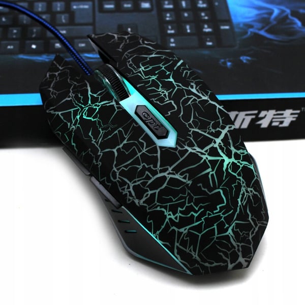 Esperanza MX211 Lightning Optisk Gaming 6D USB Kabelansluten Mus Svart