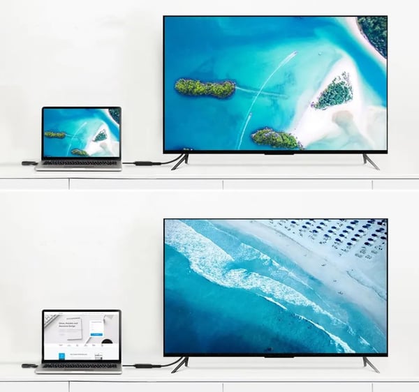 HDMI 4K naaras-DisplayPort kohinas-adapteri