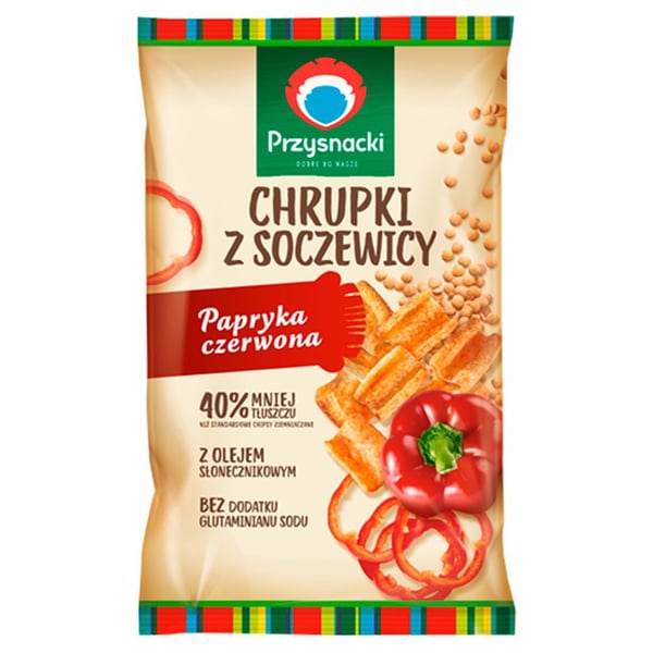Przysnacki Linssilastut punapippurilla 80 g Przysnacki Linssilastut punapippurilla 80 g