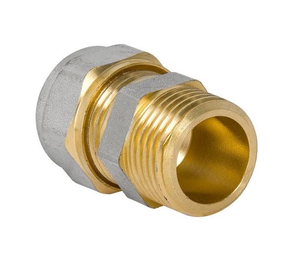 PEX-AL-PEX KROM FORBINDELSE 1/2*20 DRENG - D001.1/2*20