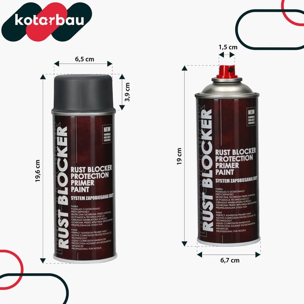 Rostbeskyttelse spraymaling til metalstakit og hegn beskyttelsesgrå RAL 7011 400 ml