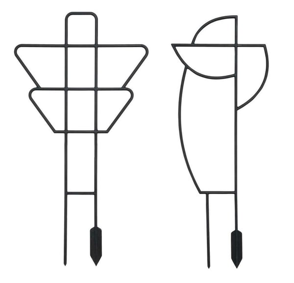 Geometriska växtstöd, 2 st.