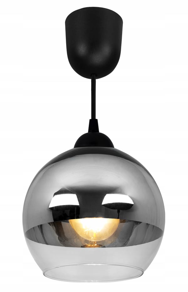 ELEGANT HÆNGELAMPE, GLASLAMPE, KROM LED