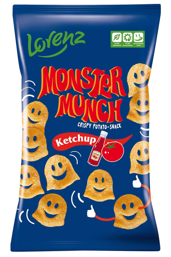 Monster Munch perunalastut ketsupilla 100 g