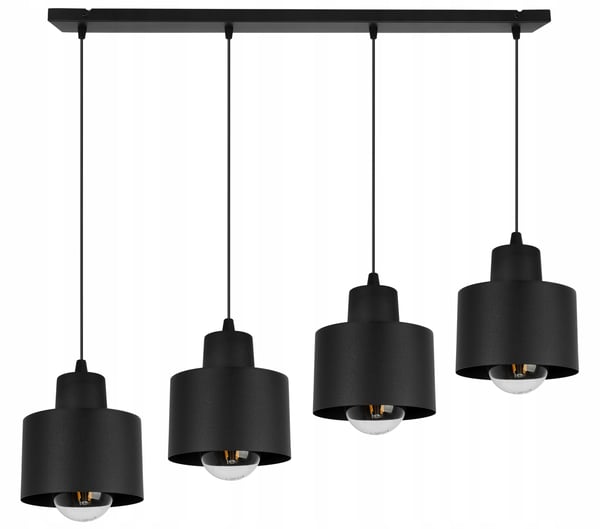 MODERN TAKLAMPA SVART LED-LAMPA