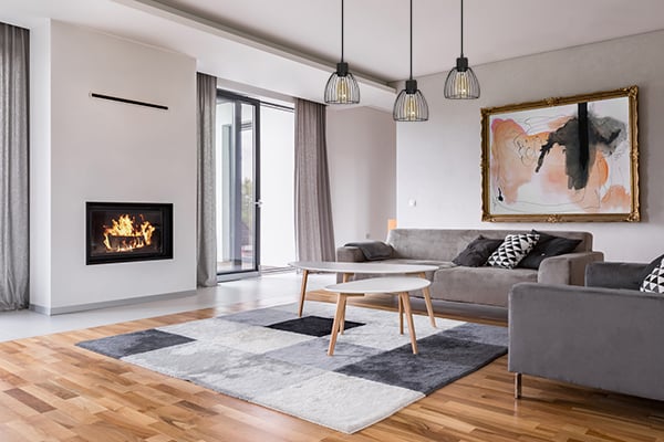Hämähäkkiriippuvalaisin moderni LOFT mustavalkoinen
